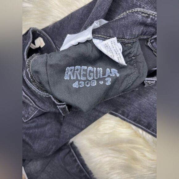 Levi’s 710 super skinny black faded washed denim frayed hem denim sz 30 - Picture 3 of 8